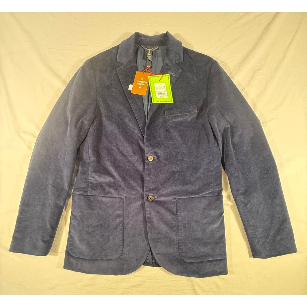 Houston White Blazer Mens Small Blue NEW Slim Velvet Texture NEW‎